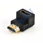 HDMI Female to HDMI Male Gold Plated Angled Adapter 90 degree
