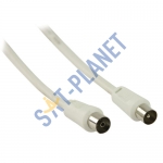 Coaxial Jack to Coaxial Plug Fly Lead (1.5m)