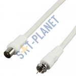 F-Type to Coaxial Plug Fly Lead (1.5m)